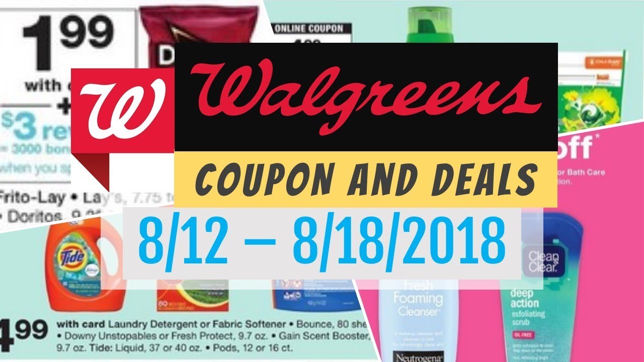 Walgreens Coupon Deals August 12 18, 2018 YouTube