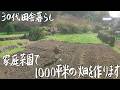 【30代田舎暮らし】春になって、1000平米の畑で無農薬野菜を1から育てます #305