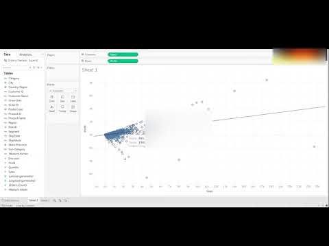 How To Create Scatter Plot In Tableau | Tableau Tutorial