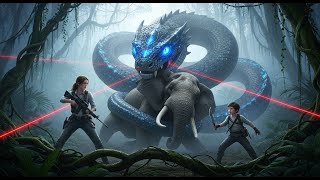Fearless Jungle Warriors Rescue Majestic Elephant from Monstrous Mutant Python Terror