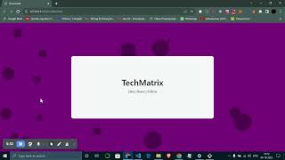 Bubbles background using canvas api