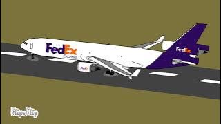 Federal express flight 80 Crash animation mini animation