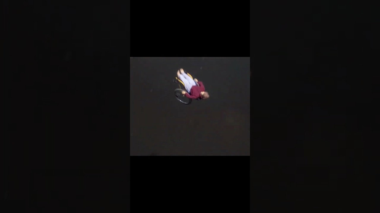 Eric Flies Off a Cliff in His Wheelchair!