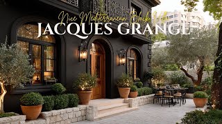 Nice Mediterranean Black Villa Inspired by Jacques Grange’s Refined French Eclecticism