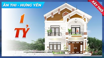 Mẫu Biệt Thự 2 Tầng Mái Thái Tân Cổ Điển Đẹp Xây Thô 1 TỶ Tại Huyện Ân Thi Tỉnh Hưng Yên