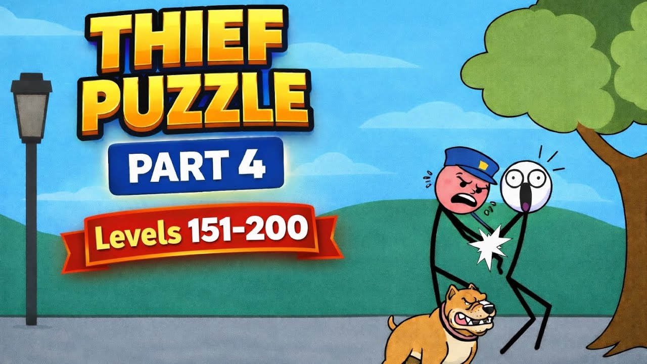 Thief Puzzle Levels 151–200 Full Gameplay Walkthrough 🧠 | Part 4 | Money Gaming
