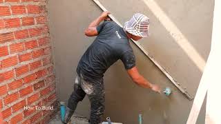 Plastering Wall by Cement I How to plaster the bathroom