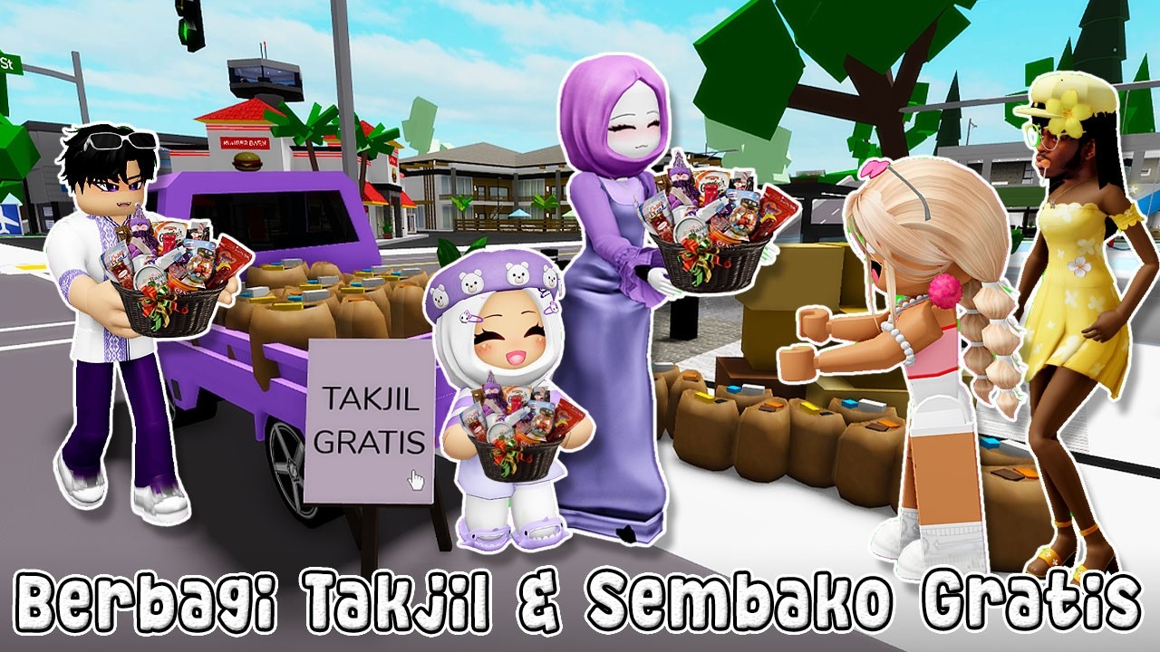 BAGI-BAGI TAKJIL & SEMBAKO DI PINGGIR JALAN, RAME BGT SAMPE ANTRI | NEW DRAMA VERSI RAMADHAN