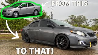 INSANE TRANSFORMATION ON TOYOTA COROLLA(Corolla Build)