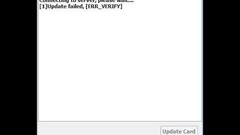 UMT dongle card update problems