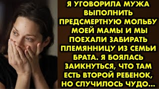видео: Я уговорила мужа выполнить предсмертную мольбу моей мамы и мы поехали забирать племянницу из семьи.. картинка: Я уговорила мужа выполнить предсмертную мольбу моей мамы и мы поехали забирать племянницу из семьи..