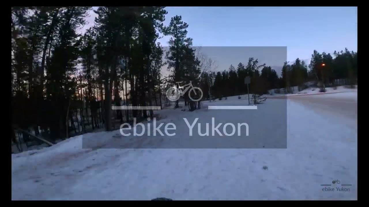 Winter morning ebike ride (2X speed)