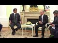 Putin meets emir of qatar in moscow