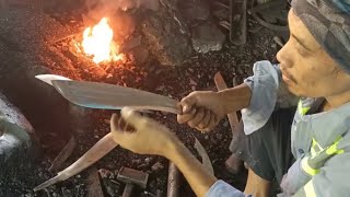 Ini Cara Mubin Sepuh Golok Cacah Tulang Agar Kuat Potong Besi Dan Batu