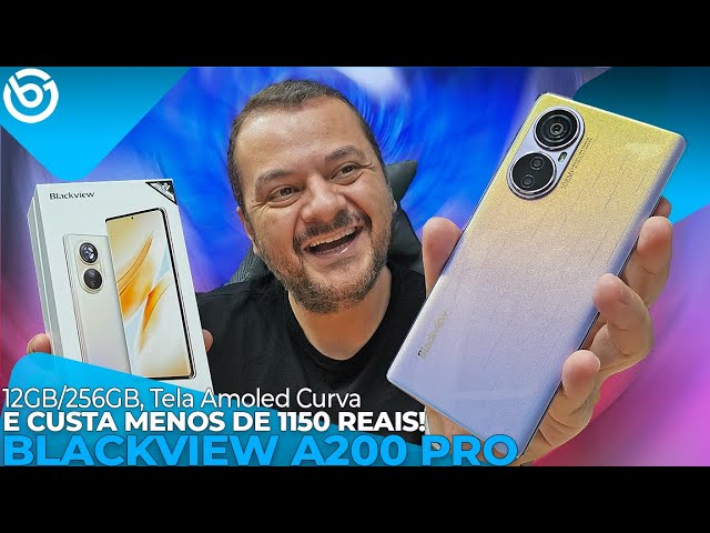 Novo BLACKVIEW A200 PRO | 12GB/256GB, Tela AMOLED CURVA e CÂMERA