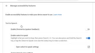 Enabling ChromeVox