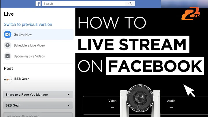 How to Facebook Live Stream with an IP PTZ Camera
