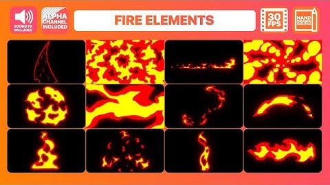 Fire Elements Stock Motion Graphics