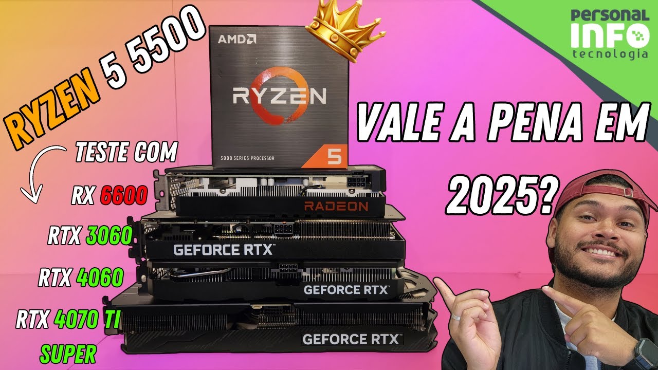 AMD Ryzen 5 5500: RODA TUDO e é BARATO!! - YouTube