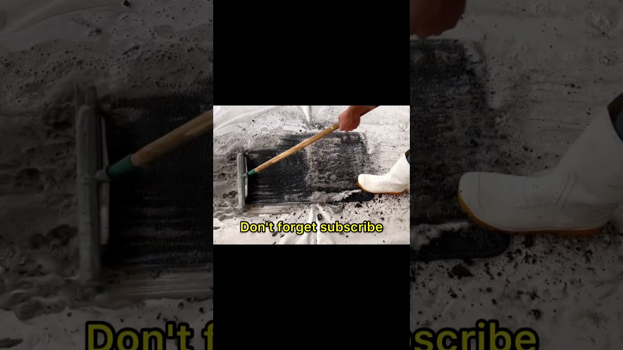 Asmr:very dirty and black carpet. 