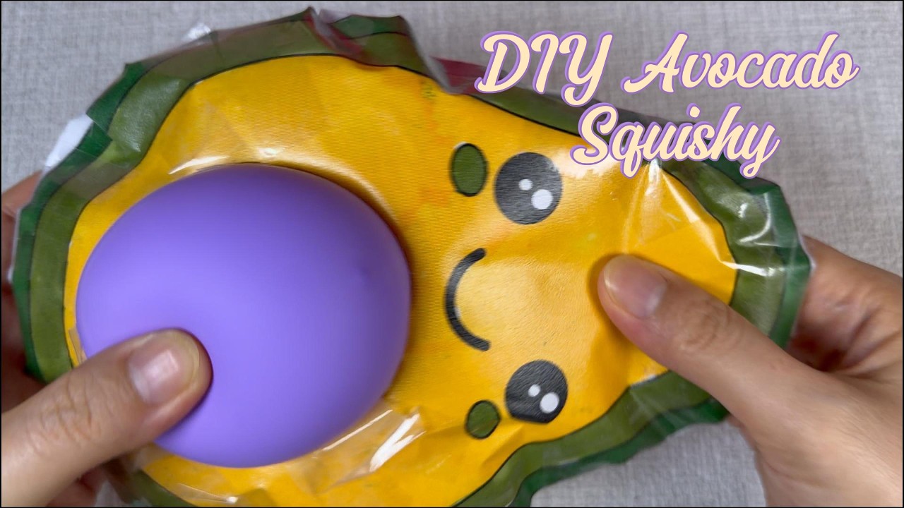 💖paperdiy💖 How to Make DIY fun Avocado Squishy ❤️ Easy Tutorial 아보카도 스퀴시 만들기 ASMR