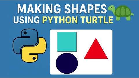 🎨 Python Turtle Graphics - Introduction | shape() | color() | Why Learn Python 🐍