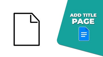 How to add title page on google docs