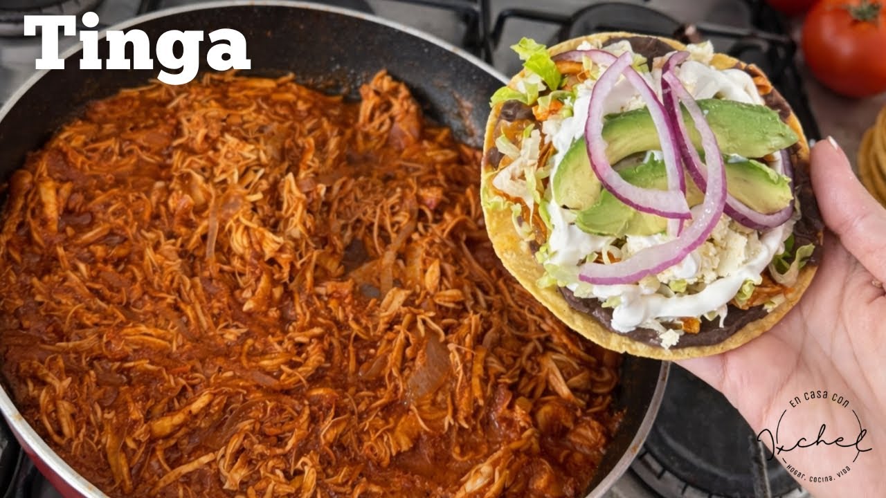 TINGA DE POLLO CASERA | PREPARATE UNAS TOSTADADAS O ANTOJITOS MEXICANOS | EN CASA CON IXCHEL