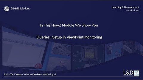 8SP-1004 l 8 Series Setup in ViewPoint Monitoring v1