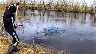 Рыбалка на Паук в непогоду. Караси, чебаки на подъемник