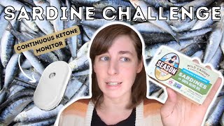 😭72 hour SARDINE Challenge **Day 1** (with a CONTINUOUS Ketone Monitor) @DoctorBoz