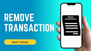 Famous How do I Remove Transaction from my Bank Statement Profile
