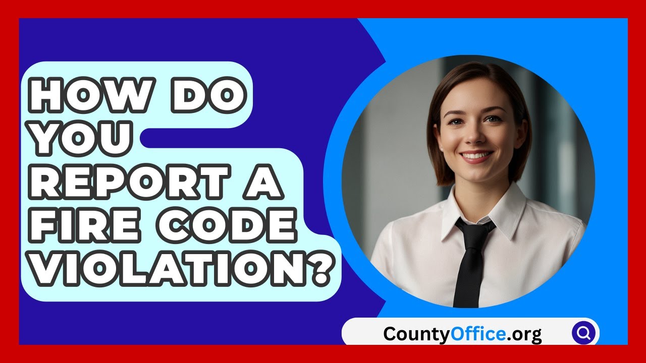 How Do You Report A Fire Code Violation? - CountyOffice.org