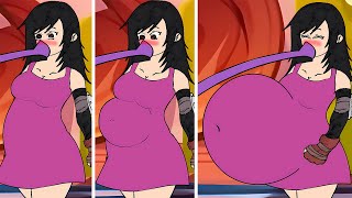 Wait Tifa Lockhart!! That Is Too Much Grimace Shake!!! 🤰🥛 (Final Buffet Fantasy)