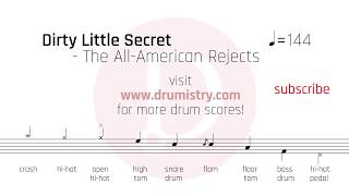 The All-American Rejects - Dirty Little Secret Drum Score chords