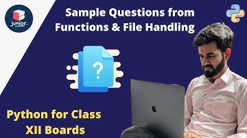Python for Class XII | Sample Questions from Functions & File Handling | Coding Blocks Junior
