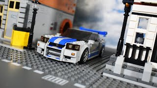Lego Speed Champions : 2 Fast 2 Furious Nissan Skyline GT-R R34 - Lego StopMotion