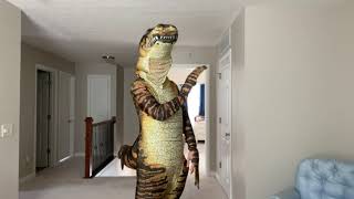Velociraptor Costume Suit Up With Pillow