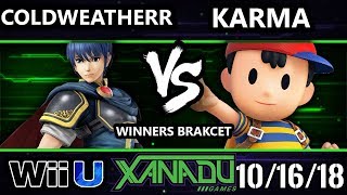 S@X 272 Smash 4 - SL | ColdWeatherr (Marth) Vs. MNC | Karma (Ness) - Wii U Winners Bracket