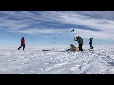 Time-lapse of installing a magnetotelluric station at Subglacial Lake Whillan in West Antarctica