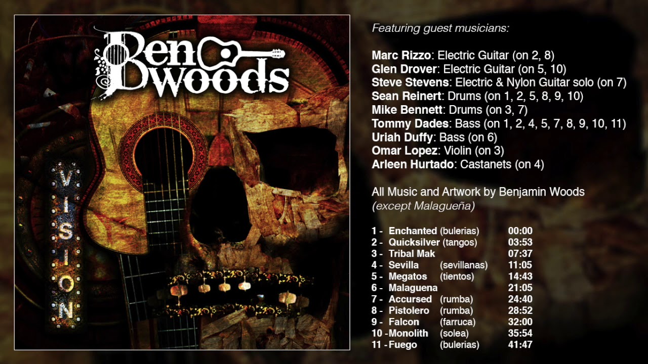 VISION - Ben Woods - Flamenco Metal FULL ALBUM