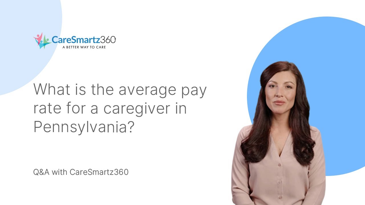 What is the average pay rate for a caregiver in Pennsylvania?
