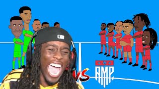 Kai Cenat Reaction: AMP vs BETASQUAD football match (ANIMATED)