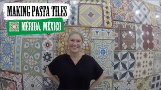 Making Handmade Pasta Tiles (Merida Yucatan Mexico) Making Handmade Pasta Tiles (Merida Yucatan Mexico)