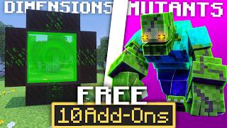 Famous 10 FREE Addons For 2026 Minecraft Bedrock/MCPE Net Worth