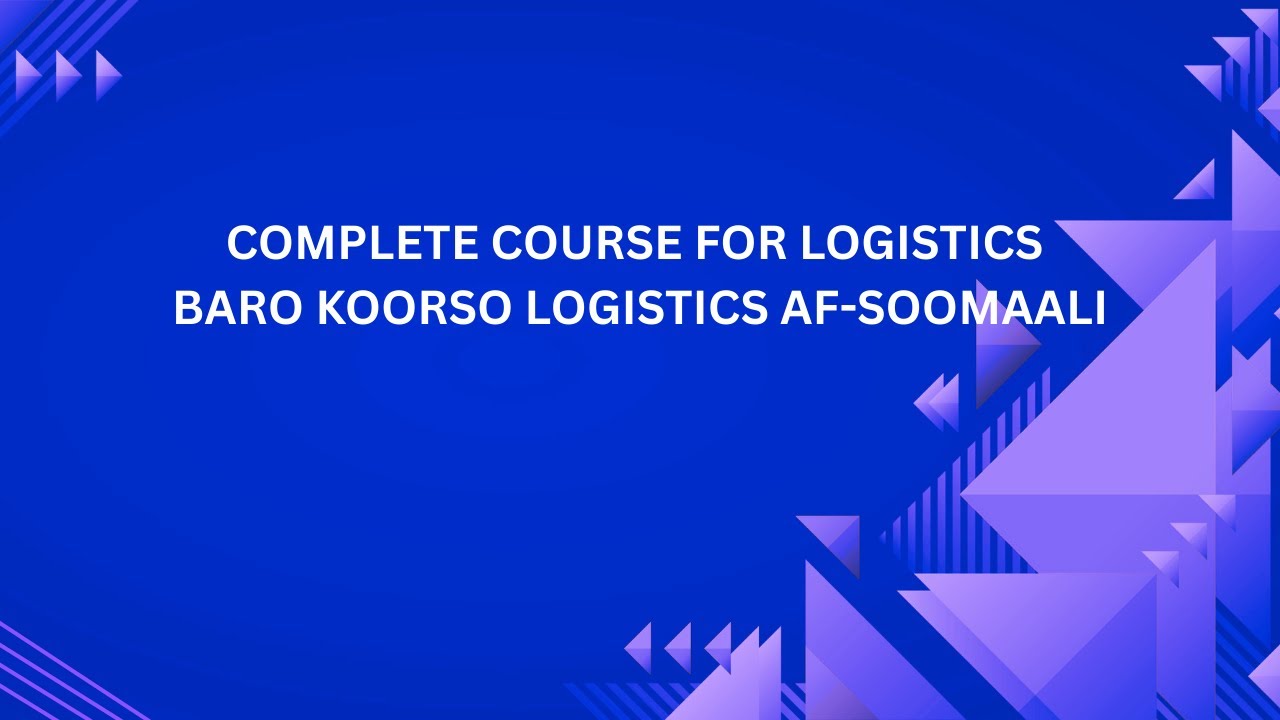 LOGISTICS Module 2 Lesson 1
