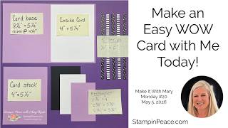 Use Diagonal Stripes for an Easy WOW Card