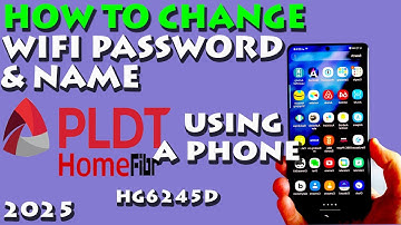HOW TO CHANGE WIFI PASSWORD AND NAME OF PLDT HOME FIBR using a phone 2025