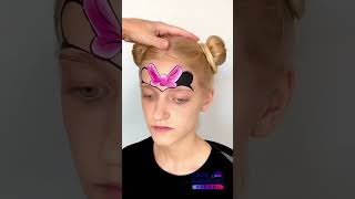 Easy Minnie Mouse face paint tutorial #facepainttutorial