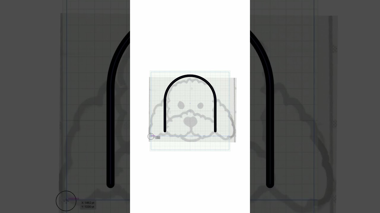 How to Design Poodle Icon in Illustrator | Pixel Perfect Icon